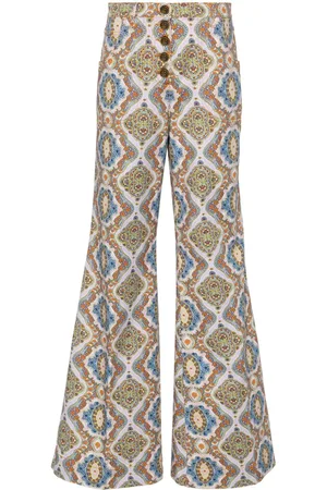 Etro Mandala-print flared jeans