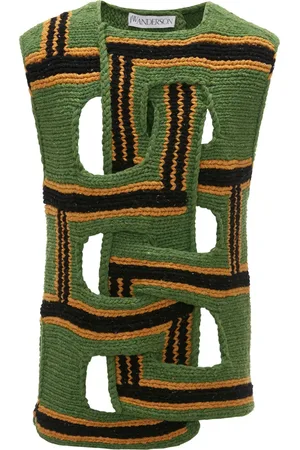 J.W.Anderson Interwoven striped wool vest