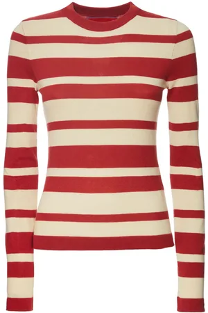 La DoubleJ Striped cotton-blend jumper