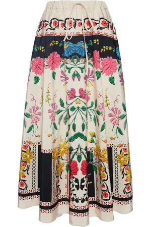 La DoubleJ Piazza Plac??e-print midi skirt