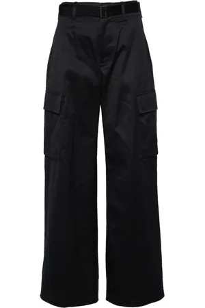 SACAI High-waist wide-leg cargo pants