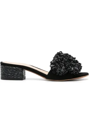 PALOMA 40mm floral-appliqu?? mules