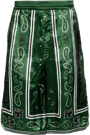 OFF-WHITE Bandana-print twill shorts