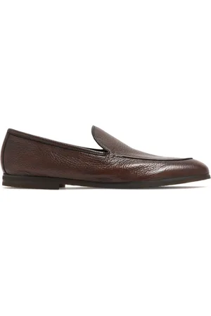 Neil Barrett Almond-toe leather loafers