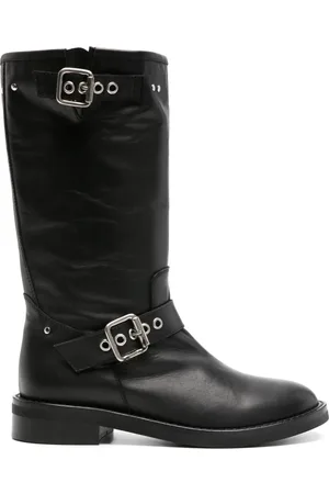 Via Roma Malibu mid-calf leather boots