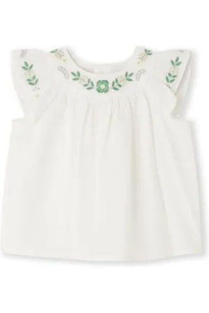 BONPOINT Lala floral-embroidered blouse