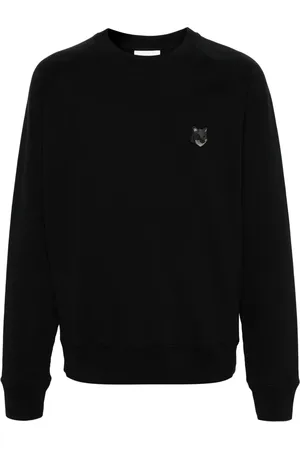 Maison Kitsuné Fox-patch cotton sweatshirt