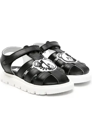 Moschino Teddy Bear-appliqué leather sandals