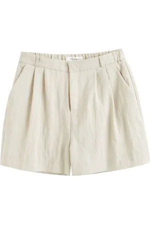 Chinti & Parker Pleat-detail cotton shorts