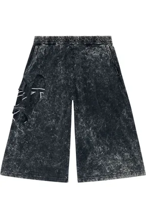 Diesel P-ECKYO-PEELOVAL marbled cropped cotton joggers