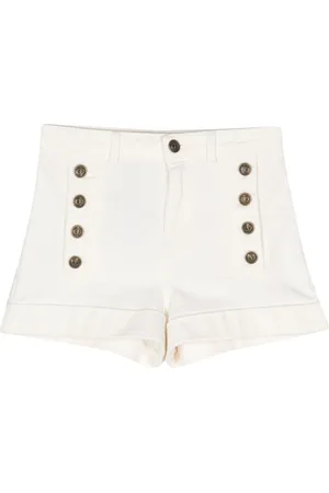 Twin-Set Button-detail denim shorts