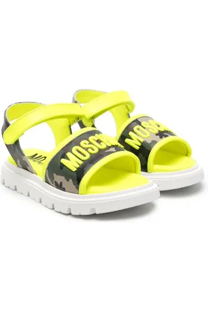 Moschino Logo-embroidered camouflage sandals