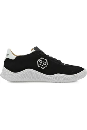 Philipp Plein Logo-plaque suede sneakers