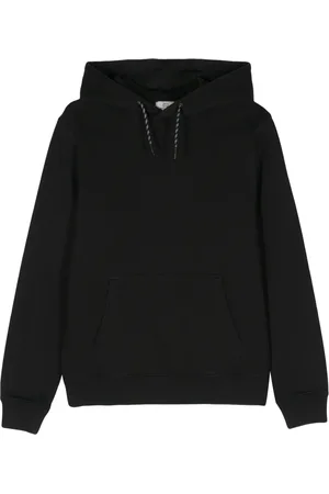 Woolrich Graphic-stamp cotton hoodie