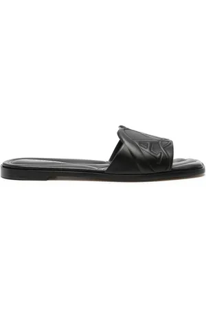 Alexander McQueen Logo-embossed leather sandals