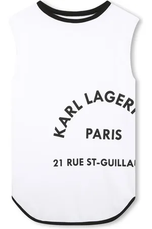 Karl Lagerfeld Logo-print organic-cotton dress