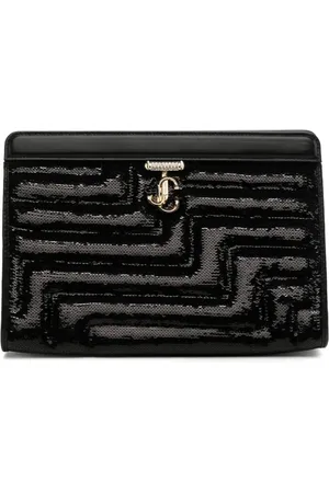 Jimmy Choo Avenue sequin-embellished clutch bag