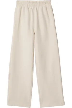 Burberry Logo-embroidered cotton track pants