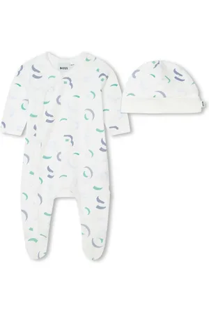 HUGO BOSS Logo-print organic cotton pyjamas set