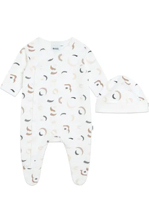 HUGO BOSS Logo-print organic cotton pyjamas set
