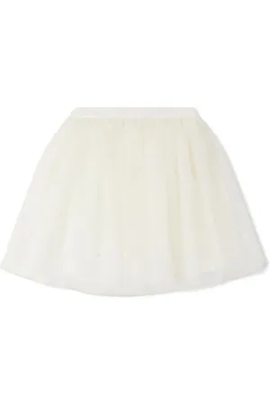 BONPOINT Pois tulle miniskirt