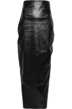 Rick Owens Coated denim skirt