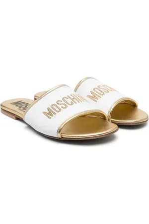 Moschino Logo-embellished leather sandals