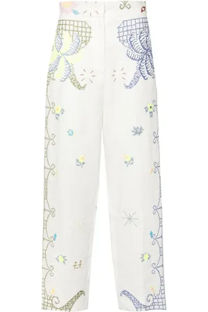 FORTE FORTE Straight-leg linen trousers