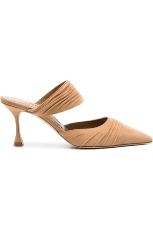 Manolo Blahnik Circeamu 70mm suede mules
