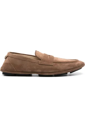 Dolce & Gabbana Logo-plaque suede loafers