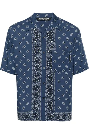 Palm Angels Paisley-print bowling shirt