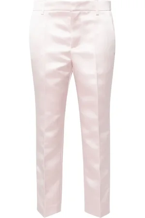 Serafini Cropped satin trousers