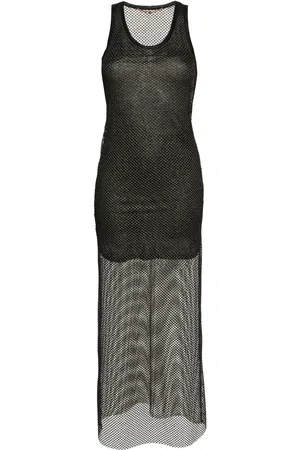 Palm Angels Mesh maxi dress