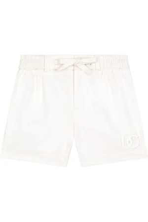Dolce & Gabbana DG-appliqué drawstring-waist shorts