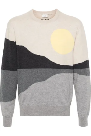 Etro Landscape-intarsia knit jumper