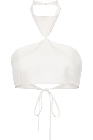 Serafini Blub halterneck crop top
