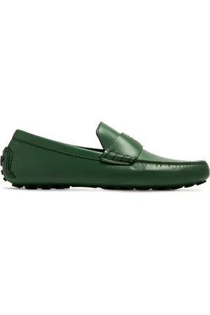 Salvatore Ferragamo Logo-plaque leather driving loafers