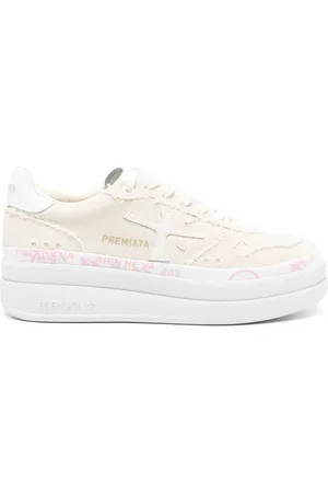 Premiata Knitted panelled sneakers