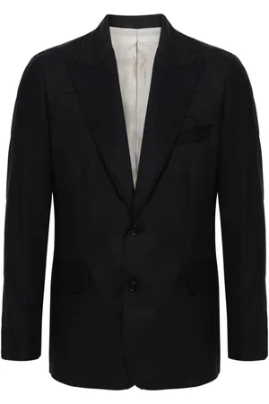ERALDO Frayed pinstriped wool blazer