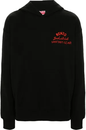 Kenzo Drawn Varsity cotton hoodie