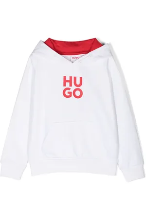HUGO BOSS Logo-print cotton hoodie