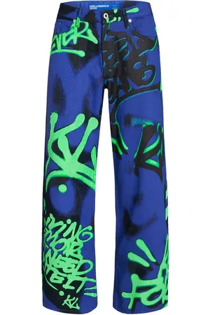 Karl Lagerfeld X Crapule2000 mid-rise wide-leg jeans