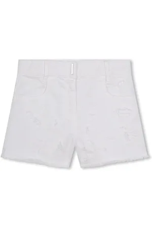 Givenchy 4G-plaque distressed-effect shorts