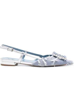 ROBERTO FESTA Stefi crystal-buckle slingback sandals