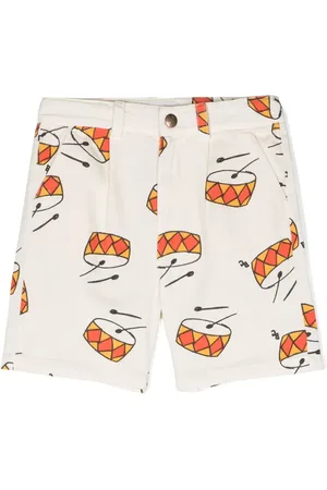 Bobo Choses Play The Drum cotton shorts