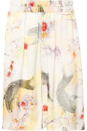 LANEUS Graphic-print shorts