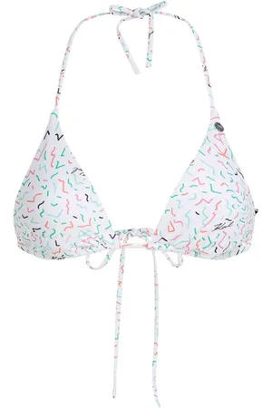 Karl Lagerfeld Geometric-print triangle bikini top