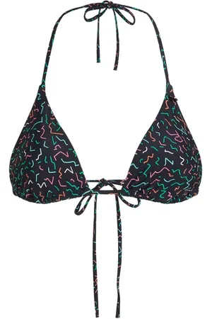 Karl Lagerfeld Geometric-print triangle bikini top