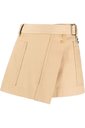 Low Classic Asymmetric canvas wrap skirt
