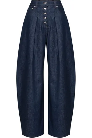 Jacquemus Le De-Nimes Ovalo mid-rise wide-leg jeans